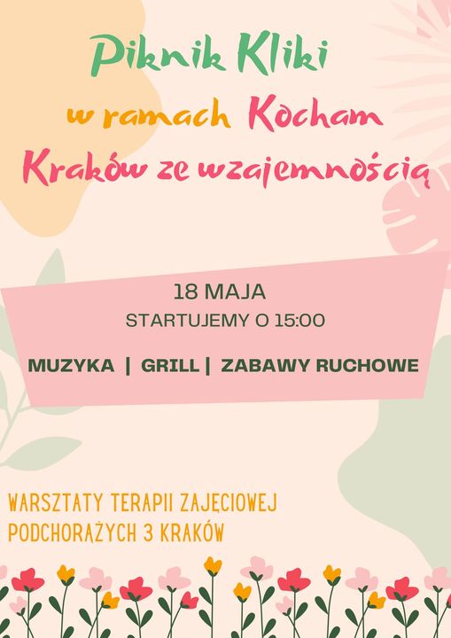 Piknik Kliki w ramach XXIV Tydzień Osób Niepełnosprawnych Kocham Kraków z Wzajemnością big